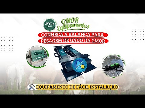 BALANÇA PARA PESAGEM DE GADO RESISTENTE A ÁGUA - GMOR