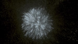 Download White powder exploding on black background in super slow motion, shot with Phantom Flex 4K for free
