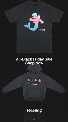 All-Black Friday, All November Long: Shop a moody selection of apparel, accessories, and more at deep discounts. | Pleasing