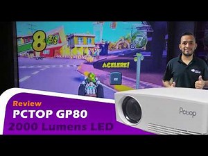 Projetor PCTOP GP80 2000 Lumens LED