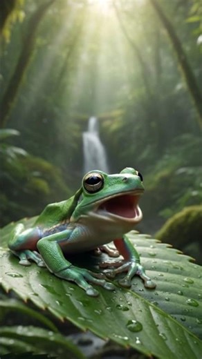 “Mystery of the Rainforest Frog | Jungle Nature Beauty 🐸🌿”