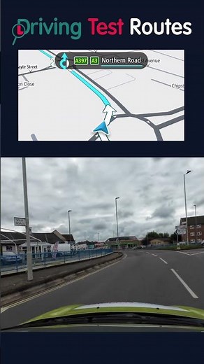 Portsmouth Driving Test Area - Compass Roundabout Southbound