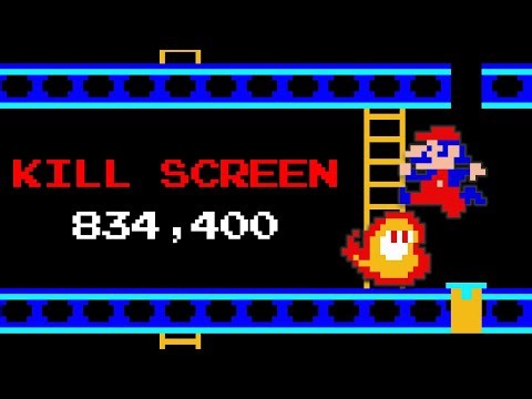 My First Donkey Kong Arcade Kill Screen (834,400)