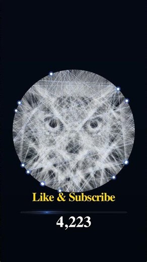 Drawing Owl with Thread! String Art #shorts