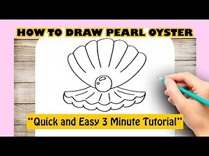 How to Draw PEARL OYSTER Easy For Kids