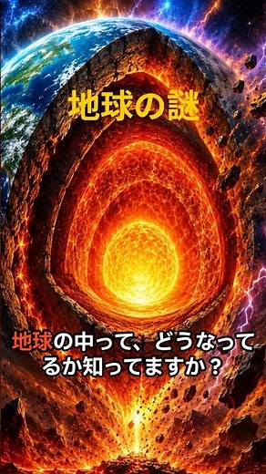 地球の内部はどうなってる？ #地球 #宇宙 #雑学 #科学 #shorts #ショート動画