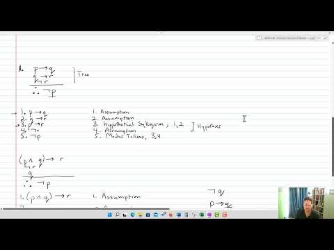 Proving Use of Rules of Inference and Laws of Logic