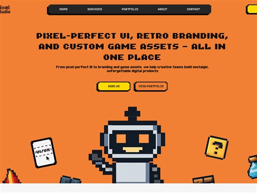 A Pixelated Website Design