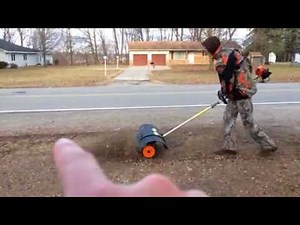 Stihl km110r Kombi power broom action (March 2018)