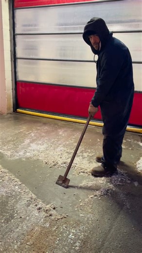 Showing an example of how easy an ice buildup on top of our product can be removed. We don’t make a habit out of scraping or removal. Pet safe and chloride free helping to keep our water ways clean. | PM Ice Prevention LLC