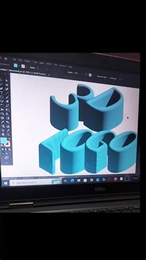 Watch This Flat Logo Turn Into 3D adobe illustrator tutorials#adobeillustrator #3d