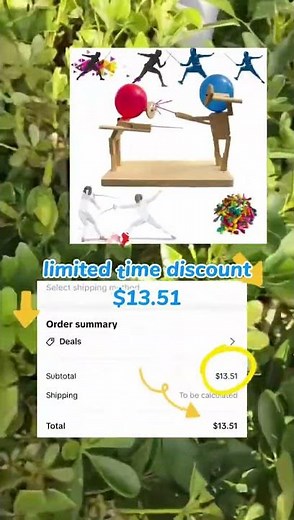 Wooden Balloon Bamboo Man Battle Game