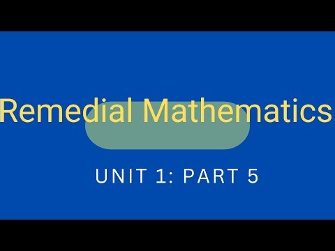 Remedial Maths: Unit 1| P5 |Finding solution of systems of linear equations by Substitution method