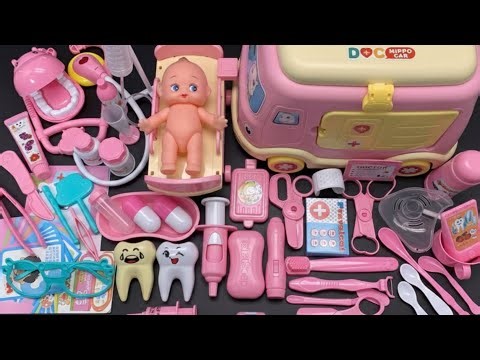 7:39 Minutes Satisfying With Unboxing Ambulance Doctor Set ASMR ( no music)