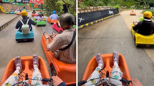 Real-life Mario Kart? Tourists zoom through Vietnam highlands track