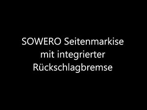SOWERO Seitenmarkise mit Rückschlagbremse