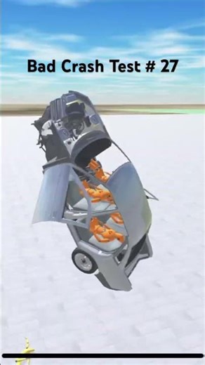 Bad Crash Test # 27 #shortsviral #crashdrive #automobile