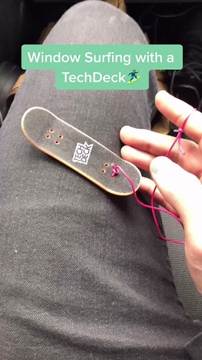 Window Surfing with a TechDeck 🏄🏽‍♂️