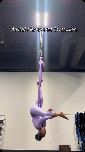 Check out the benefits of aerial hammock inversions in the caption...