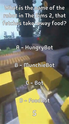 What is the name of the robot in The Sims 2, that fetches take-away food?