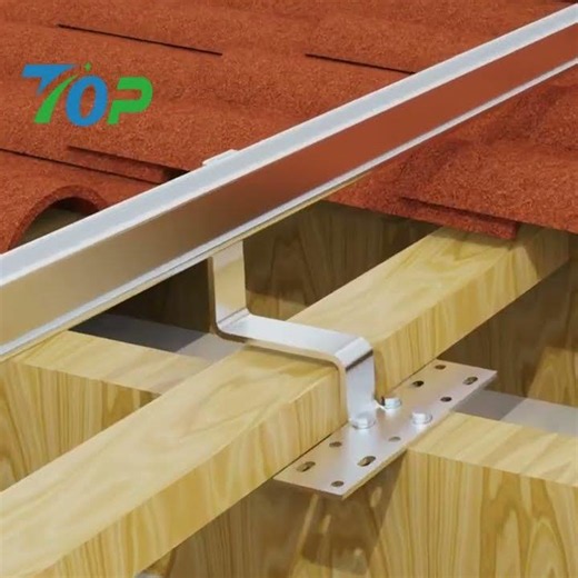 Solar Tile Roof Mounting System: B48 Rail and Solar Hook Installation | TOP FENCE
