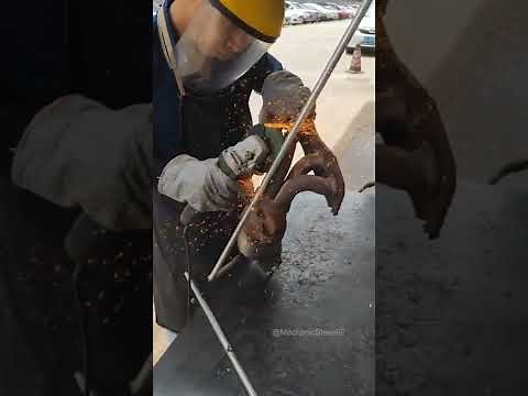 Welding catalytic converter repair