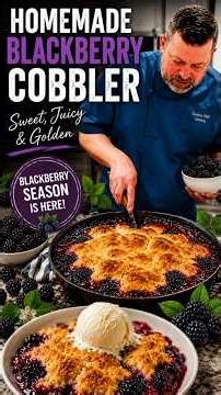 BETTER Than Grandma’s Blackberry Cobbler?! 🫐🔥 #blackberrycobbler #southerndessert #comfortfood