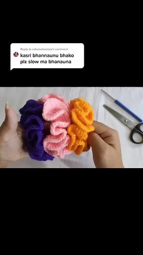 How to Crochet Scrunchies in Slow Motion | Crochet Tutorial Part 1