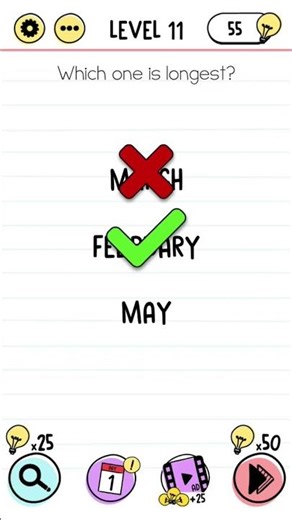 Brain Test | Level 11 | Which one is longest ? | #braintest