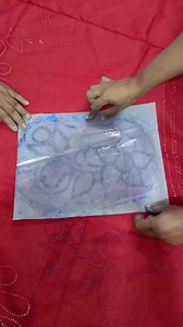 276K views · 1.2K reactions | The easiest way to transfer the pattern on fabric for hand Embroidery | Rup Handicraft | Facebook