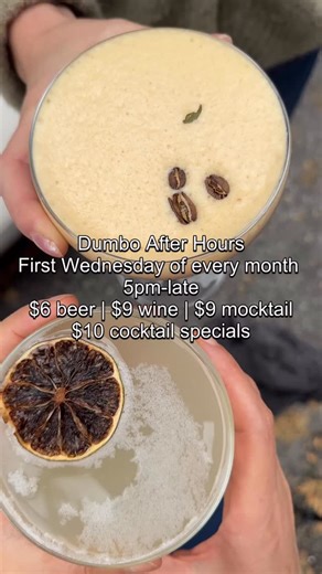 3 comments | This Wednesday, it’s 90s night at Dumbo After Hours 壟 In this video-two specials from @beepubliccoffee. 17 bars offers drink specials - including mocktails - the first Weds of every month. #dumbobrooklyn #dumboafterhours #happyhourspecials #brooklyn | DUMBO, Brooklyn | Facebook