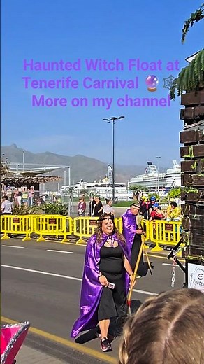 Haunted Witch Float at Tenerife Carnival 🔮🕸️