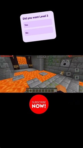 Minecraft Level 2: The Fire Trap Challenge! 💀🔥 #shorts #shadowstriker #minecraft