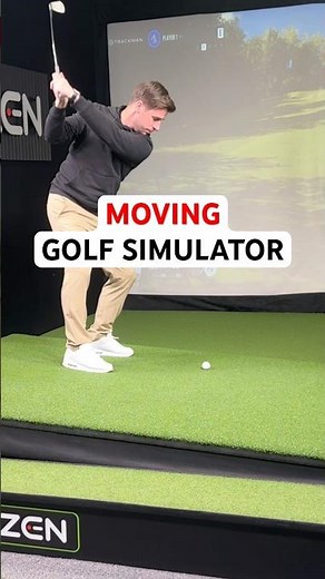 The Golf Simulator that MOVES (Zen Swing Stage x Trackman)
