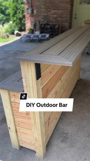 DIY Outdoor Bar #fyp #diy #outdoorbar #construction #diyoutdoorbar #howto #carpentry
