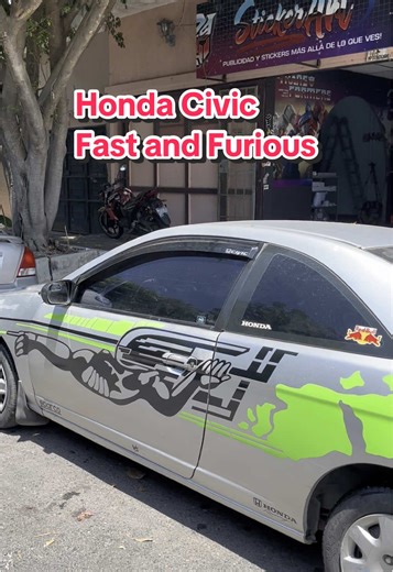 Franja Warrior Stickers for Honda Civic Racing