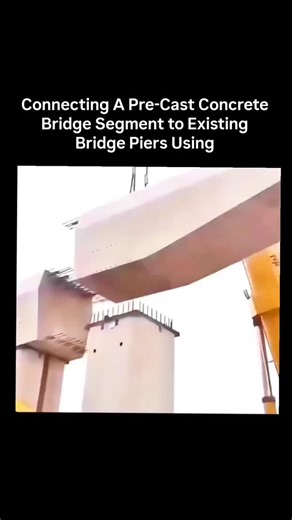 knowverse🧠 on Instagram: "🏗️ Connecting a Precast Bridge Segment to Existing Piers — Precision Engineering at Work ⚙️🔬 This is how modern bridges come together piece by piece with millimeter accuracy. Precast bridge segments are not just placed — they’re engineered to lock perfectly onto existing piers using advanced alignment and load-transfer techniques. 🔹 Precision positioning: Hydraulic systems align massive segments with extreme accuracy 🔹 Structural continuity: Post-tensioning cables 