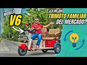 Perfect family electric tricycle for strolling or shopping. New V6 model.
