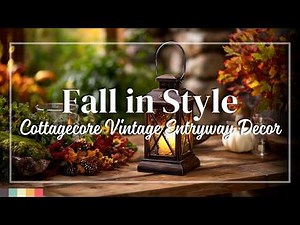 Cottagecore Autumn Entryway Decor Inspiration- Whimsical Vintage Detail Meet Seasonal Sophistication