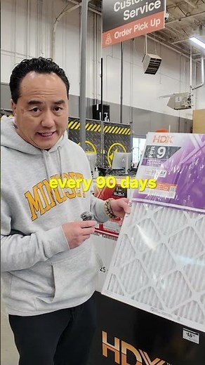 How often do you change air filters at home?
