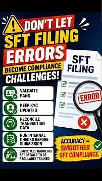 Avoid Common SFT filling Errors #TaxUpdate #Finance #youtubeshorts #SFTcompilance