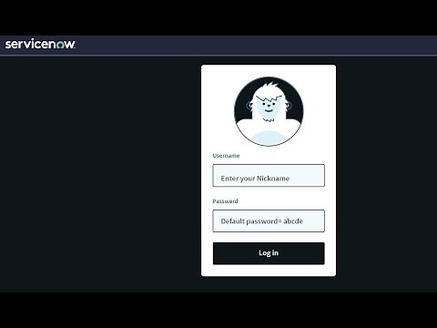 ServiceNOW Yeti Login Page(Tutorial)