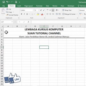 279K views · 7.4K reactions | cara buat KOP di excel #excel #msexcel #belajarexcel #trikexcel #tutorialexcel | Suan Tutorial Channel | Facebook