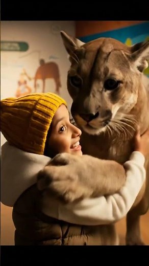 Embrace lion's paw in zoo exhibit, nearly feeling wild energy around you