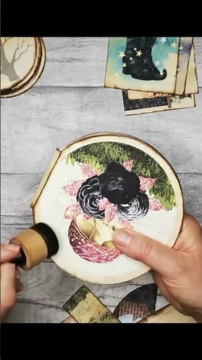 Make this circular witches journal with me.…. #diy #junkjournalprintables #bookmaking #scrapbooking