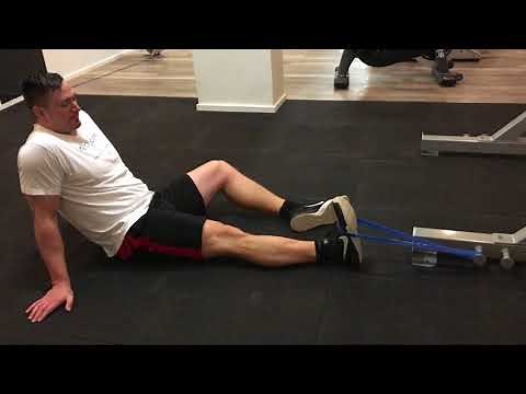 Leg Workout - Toe Raises with Resistance Band
