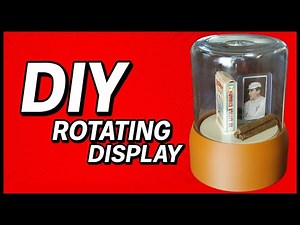 DIY Baseball Card Rotating Display