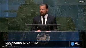 Leonardo DiCaprio talks climate change at the UN