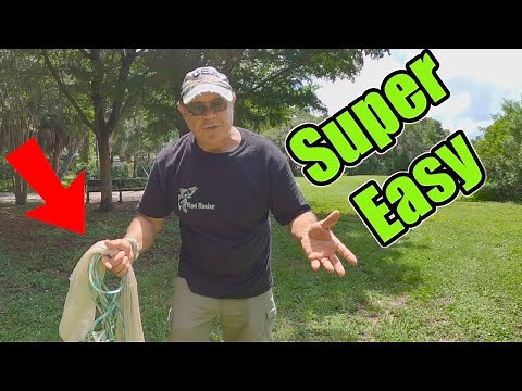 How To Throw A 6, 5 or 4 Ft Cast Net Easiest Way For Beginner