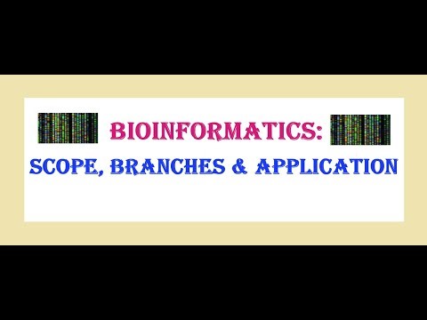 Bioinformatics: Scope, Branches & Application